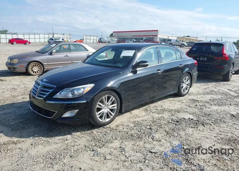 2013 Hyundai Genesis 3.8 из США, поврежденный, VIN KMHGC4DD9DU253774